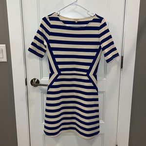 Cremieux blue/white striped dress.  Size XS